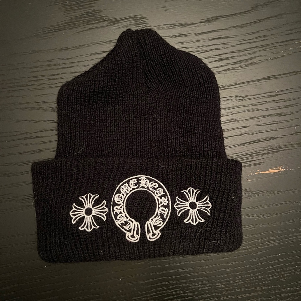 Chrome Hearts Black Beanie